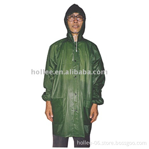 100% pvc raincoat